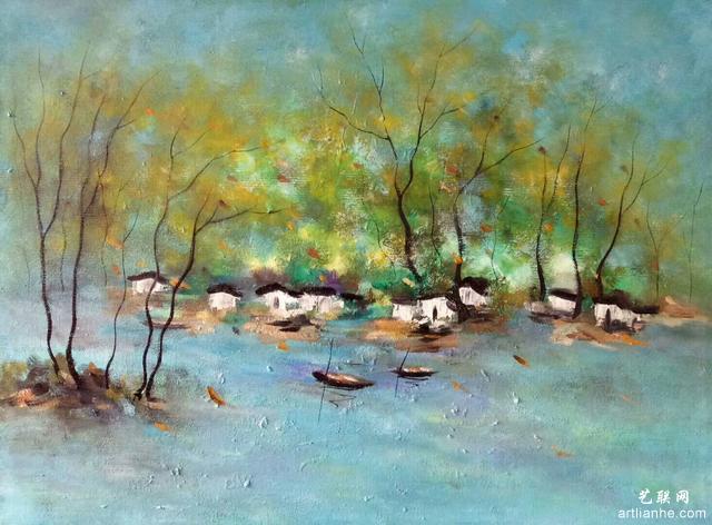 陈雪娴油画作品《风的追求》规格尺寸60X80cm.jpg